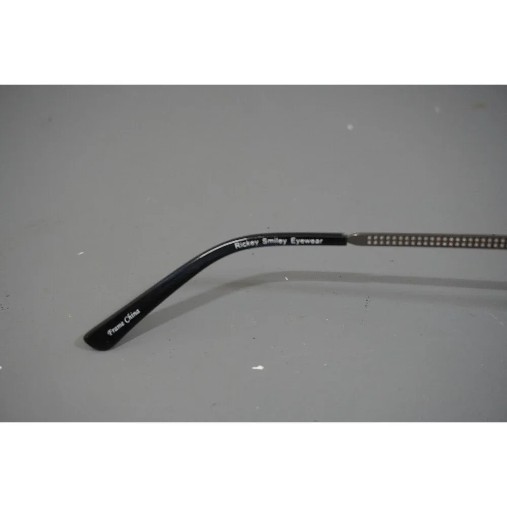 Rickey Smiley Eyewear RS 114 Blue Eyeglasses Frame Matte Faux Wood 54-21-145